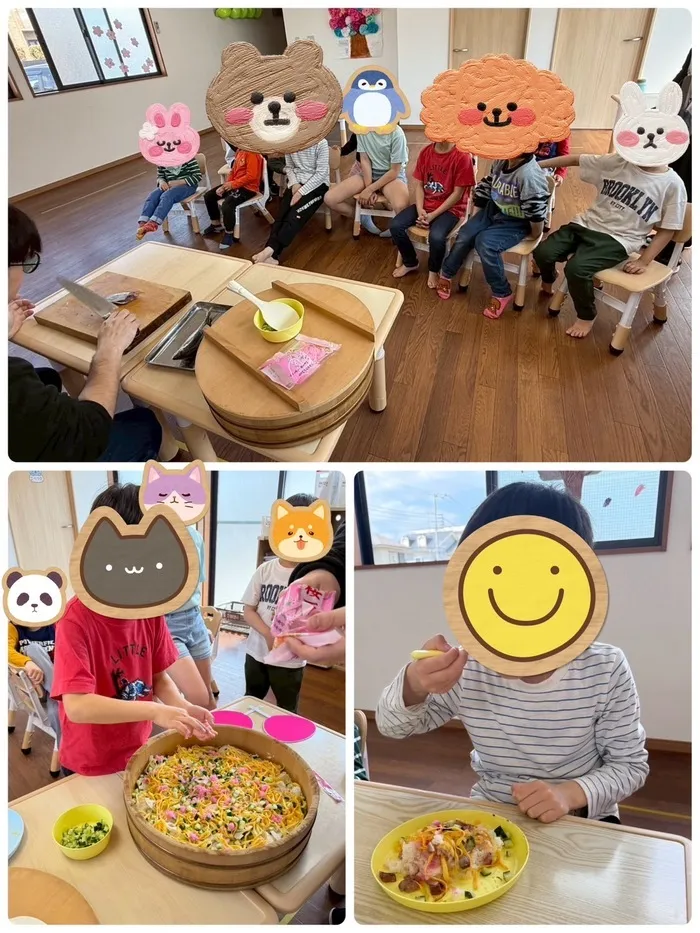 【7月オープン】Apple Junior本厚木教室/ちらし寿司を作りました🍣