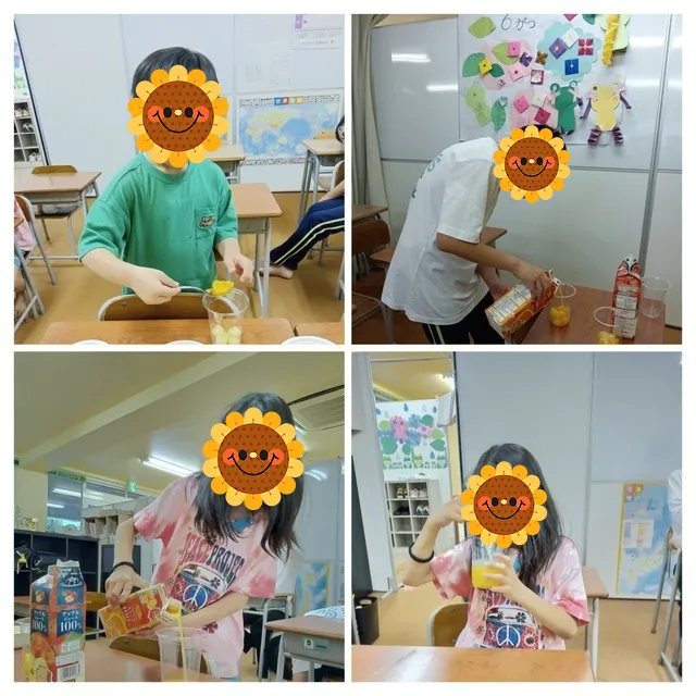 こどもいろ徳力/フルーツポンチを作りました！