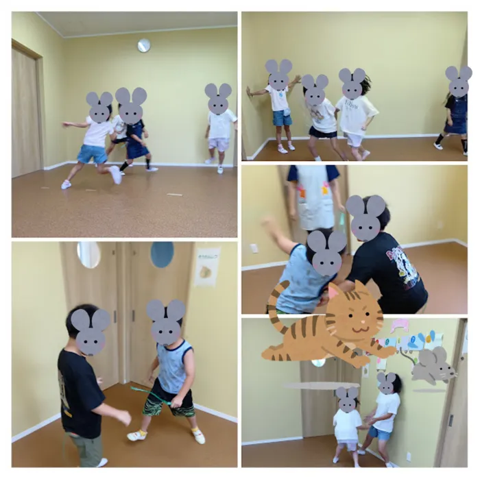 ブロッサムジュニア木幡教室/しっぽとり🐭