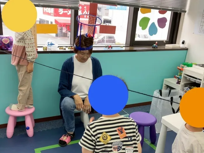 ココノハーツ名古屋瑞穂教室/人間バスケットゴール