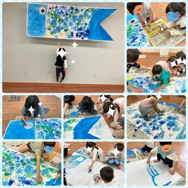 はねる/（制作活動）こいのぼりを作りました！