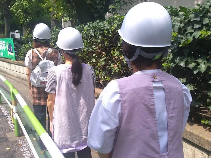 クロッカ町屋/【訓練】避難場所まで歩きました