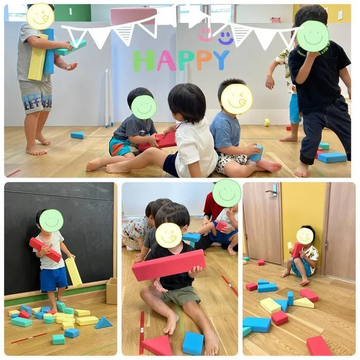  【送迎あり】chouchou粕屋町【施設見学受付中】/かけっこ、ブロック遊び🟨