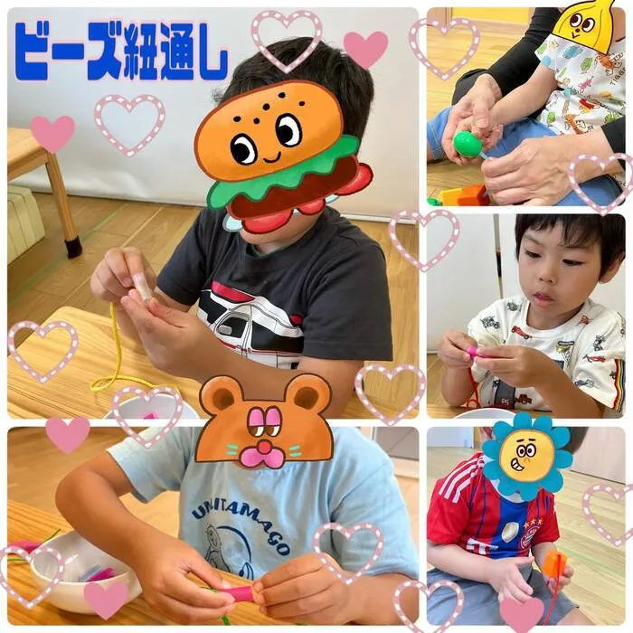  【送迎あり】chouchou粕屋町【施設見学受付中】/ビーズひも通し☔️✨