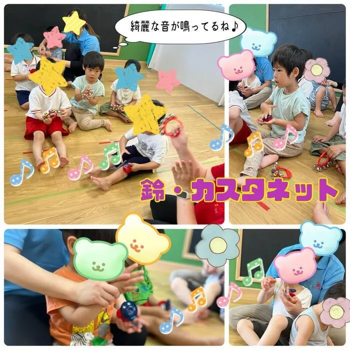  【送迎あり】chouchou粕屋町【施設見学受付中】/鈴、カスタネットで楽しみました🎼✨