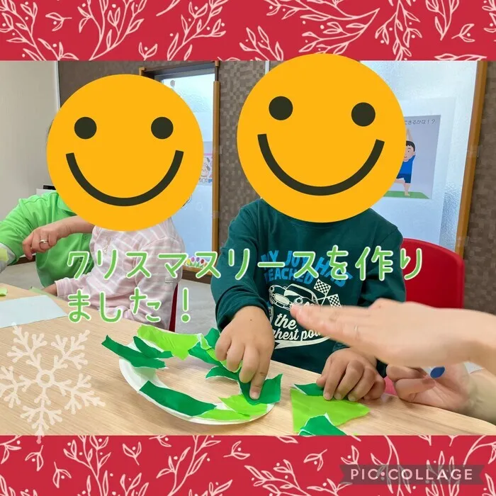 ブロッサムジュニア　新座栗原教室/クリスマスリース作り🎄