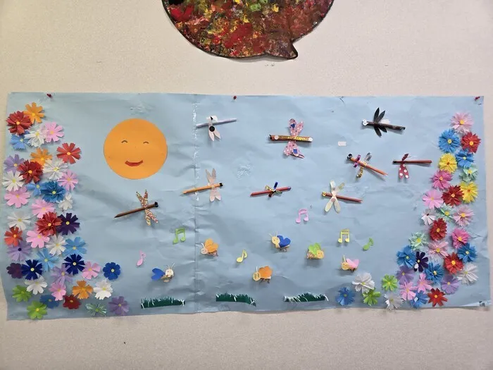 放課後等デイサービスかみふうせんトレイス/9月の壁面