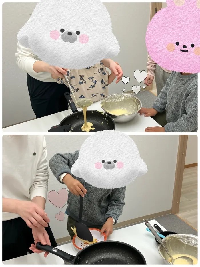 ブロッサムジュニア東住吉教室/パンケーキ作り🥞