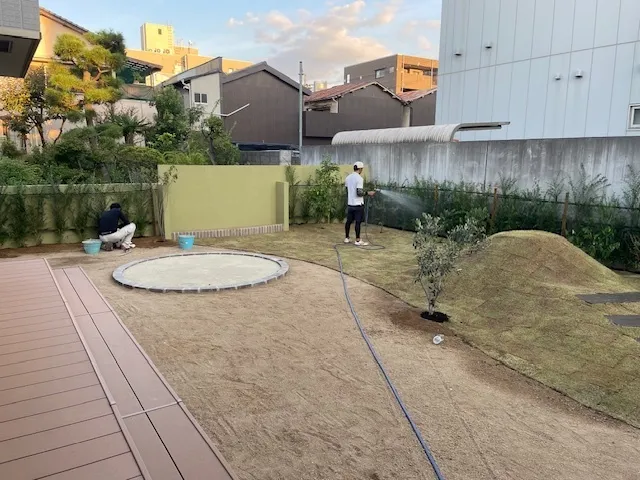 スタンドバイミー/園庭が完成しました！