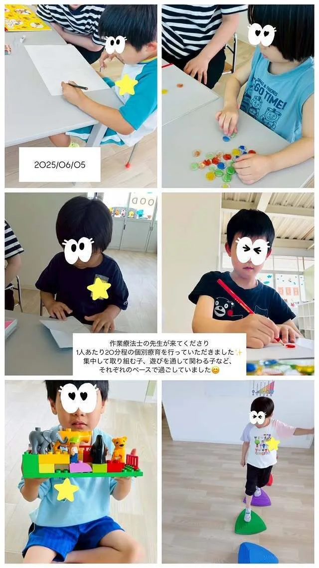 HUGOOD/作業療法士さんが来てくれました✂️