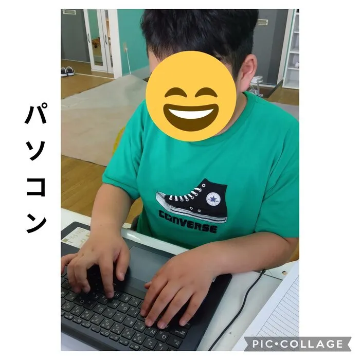 スペースキッズ名古屋すてっぷ/パソコンでタイピング練習