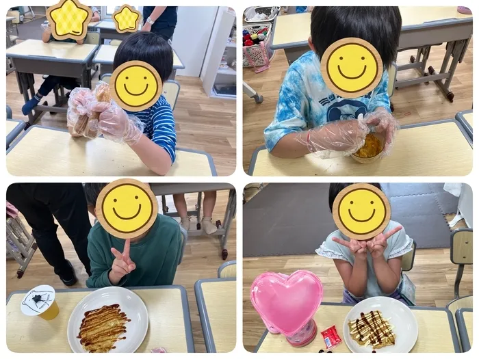 Gripキッズ大宮日進校　第2教室/🍴食レク🍴『うまい棒でお好み焼き風😄』