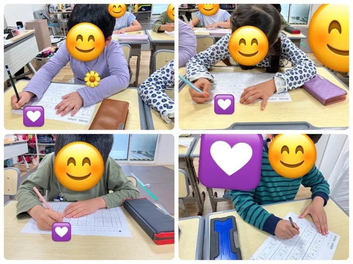 Gripキッズ大宮日進校　第2教室/📚プリント学習✏️✂️デスクワーク📚