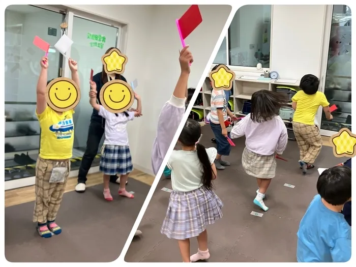 Gripキッズ大宮日進校　第2教室/🚩旗あげゲーム🚩