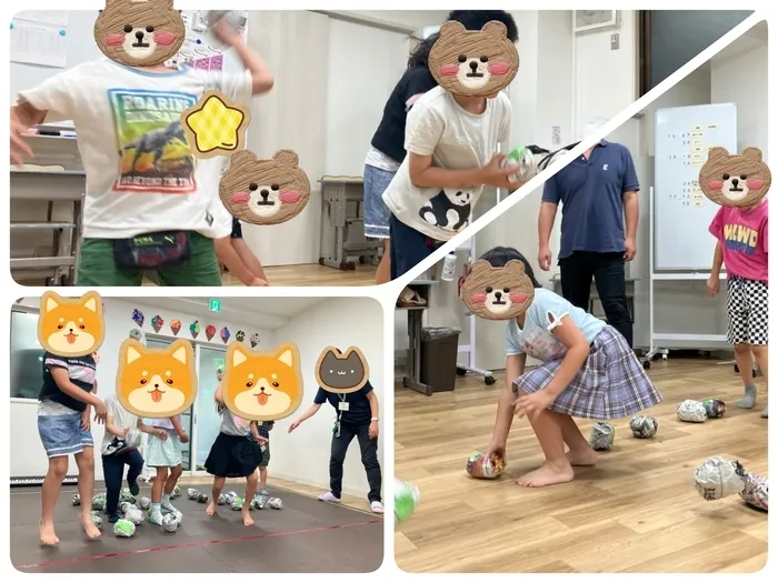 Gripキッズ大宮日進校　第2教室/🧑‍🤝‍🧑新聞紙ボール投げ合戦👭