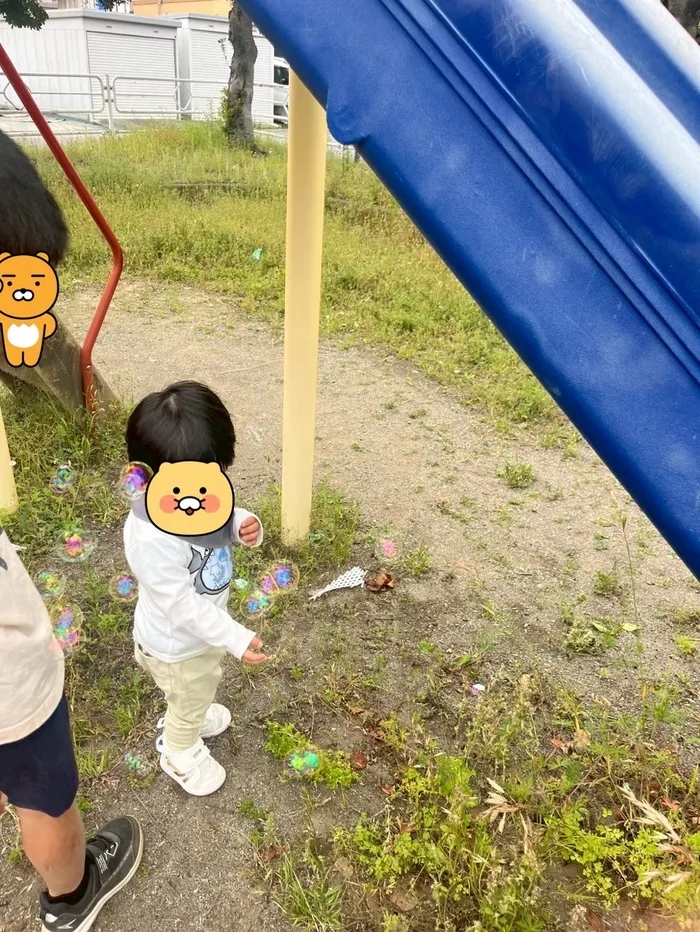 ウィズ・ユー 埼玉熊谷/近所の公園で砂遊び・シャボン玉
