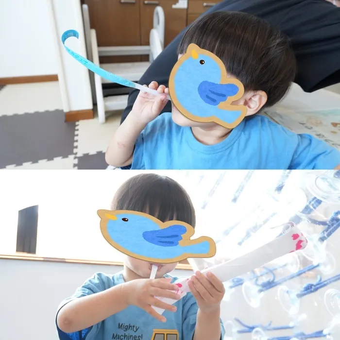 らいずキッズ上田/ピロピロ笛を作りました