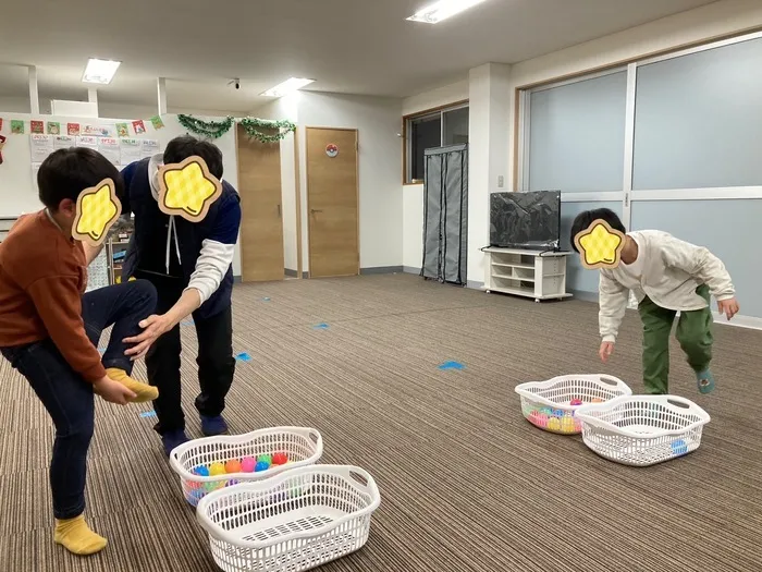 みらいーく新松戸/片足ボール🥎移動ゲーム！