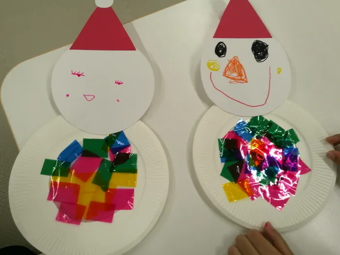 学研の児童発達支援事業所　クロッカFujisawaSST/雪だるまオーナメントを作りました♪