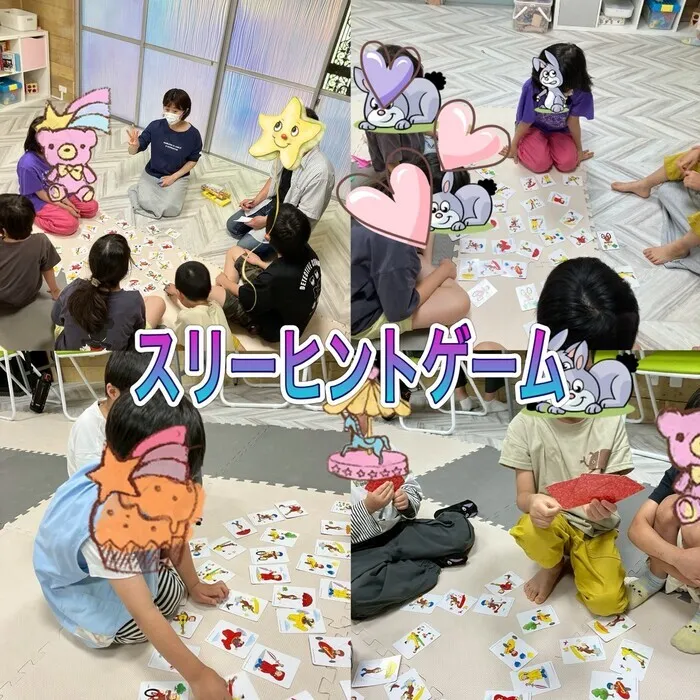 日曜日営業のyu-yu（悠遊）覚王山店「運動・学習・SST・就労プログラム・PCプログラム」/言語訓練・SSTプログラム「スリーヒントゲーム👂🎴」