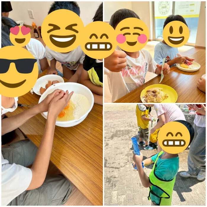 放課後等デイサービスたんぽぽ西難波店/パンケーキ作り