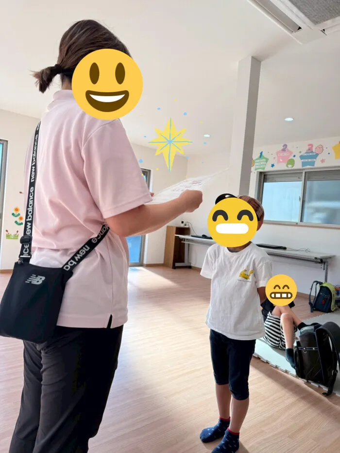 放課後等デイサービスたんぽぽ西難波店/頑張ったね✨️
