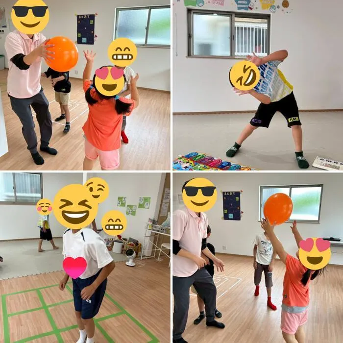 放課後等デイサービスたんぽぽ西難波店/風船バレー🎈🎈