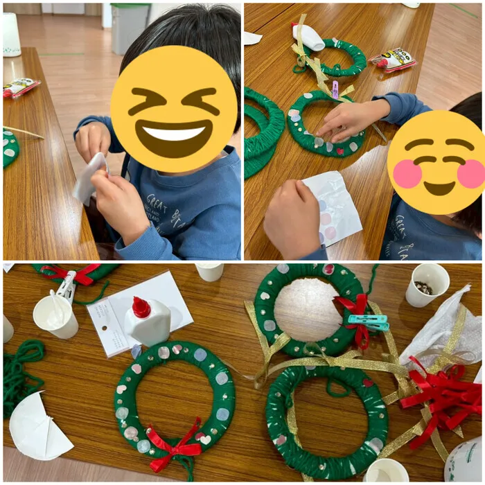 放課後等デイサービスたんぽぽ西難波店/クリスマスの飾り