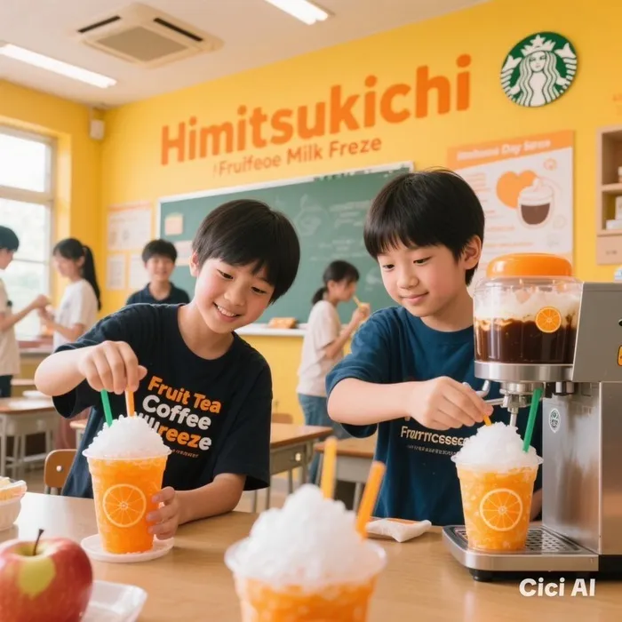放課後等デイサービスひみつきち　空きあり送迎あり/スタバ風フラペチーノ作り🍹