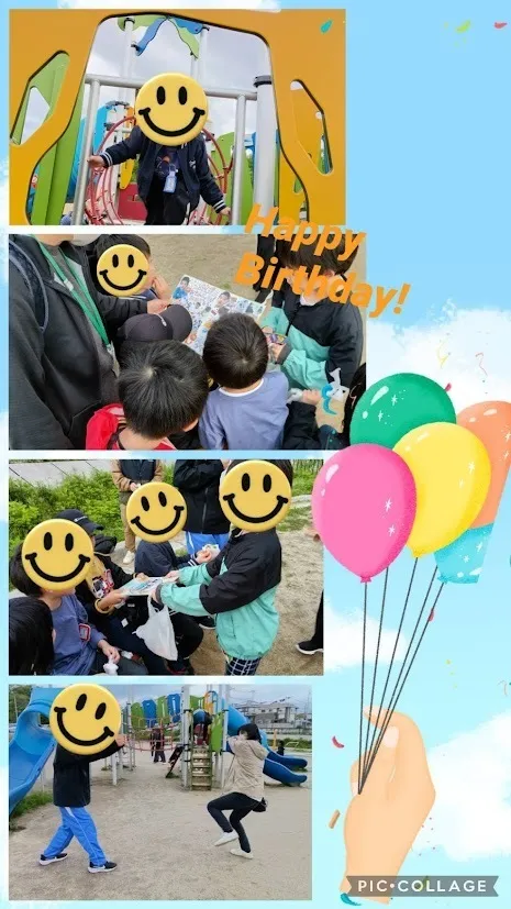 放課後等デイサービスココカラLIFE南光台教室/公園遊び♬＆５月の誕生会