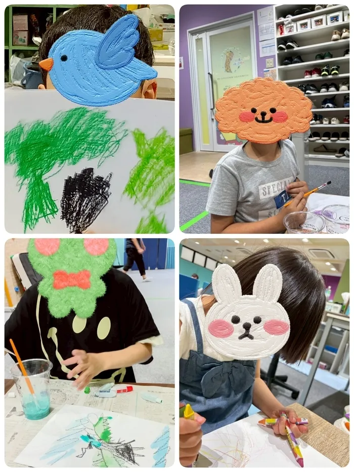 きりんのあくび　kids とくあん/今月はこれ😽🎨✨