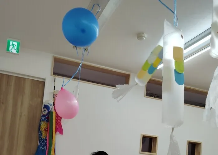 オハナみらいキッズサポート流山/【室内あそび】こいのぼりpart２