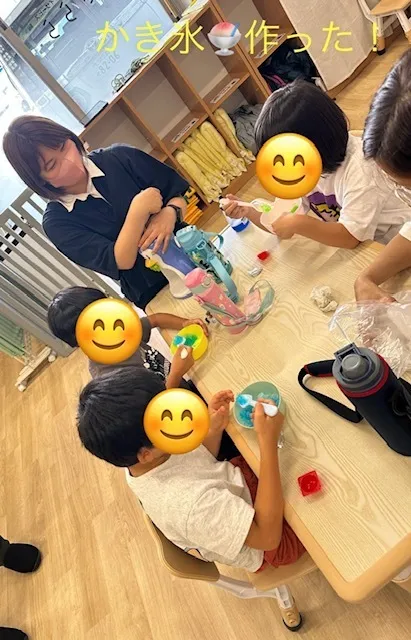 夏休みのたのしみ!かき氷おしかった~🍧!