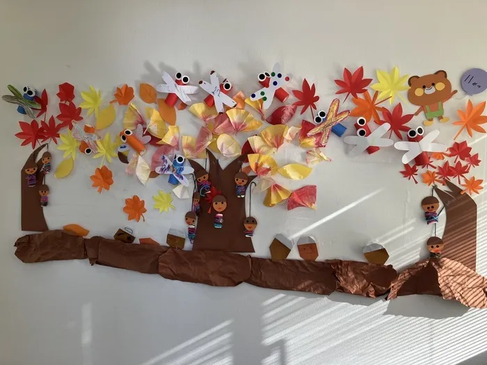 【言語聴覚士の個別あり】　育＜はぐくみ＞　御幣島教室/１１月の壁面制作ができました🍁