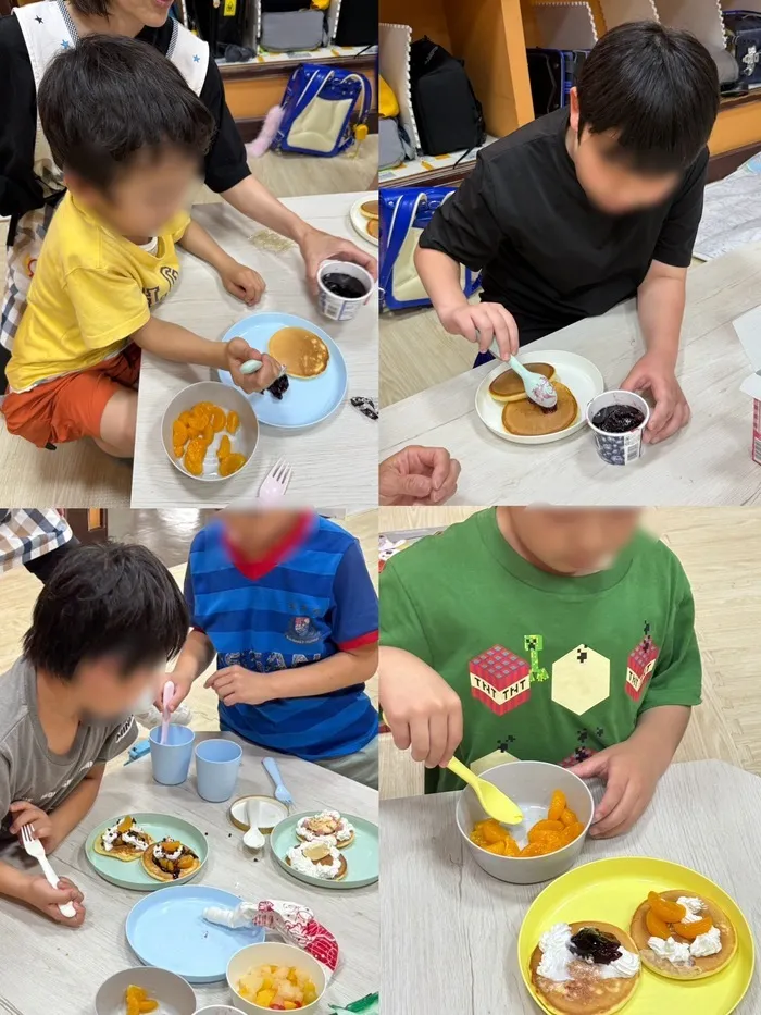 hopeステップキッズ/クッキング♪ホットケーキにトッピングをしよう👨‍🍳