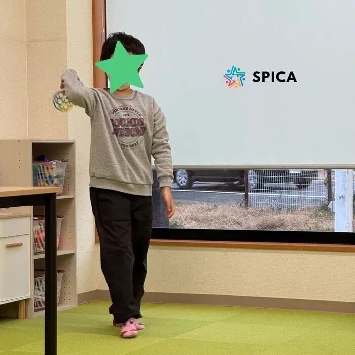 児童発達支援・放課後等デイサービス SPICA/🌟やさしいキャッチボール時間⚽️
