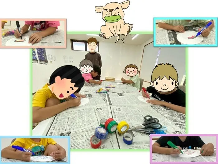 キネサポ上野西 【児童発達支援・放課後等デイサービス・保育所等訪問支援】/🥏紙皿フリスビーを作って遊ぼう🥏