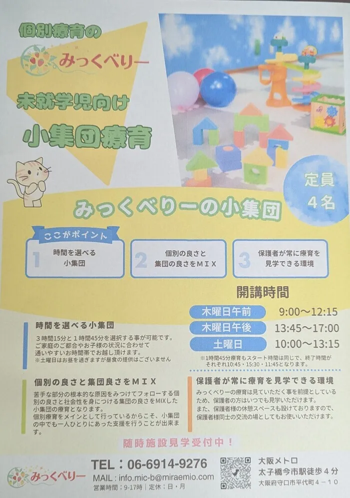 みっくべりー【個別療育・小集団療育】/小集団療育