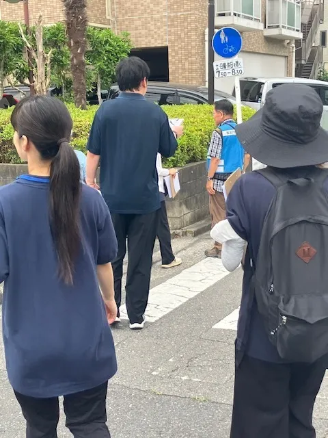 防災訓練の様子です。