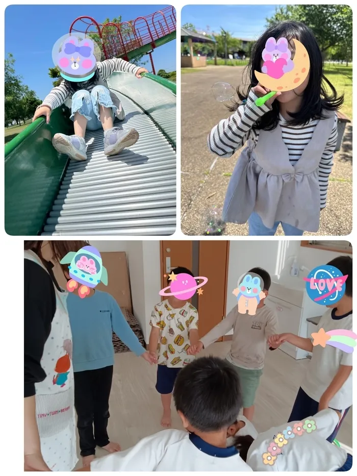 新規オープンしました！！児童発達支援・放課後等デイサービス　スマイルジョワ神栖教室/５月28日　【児発】公園　【放デイ】むっくりくまさん