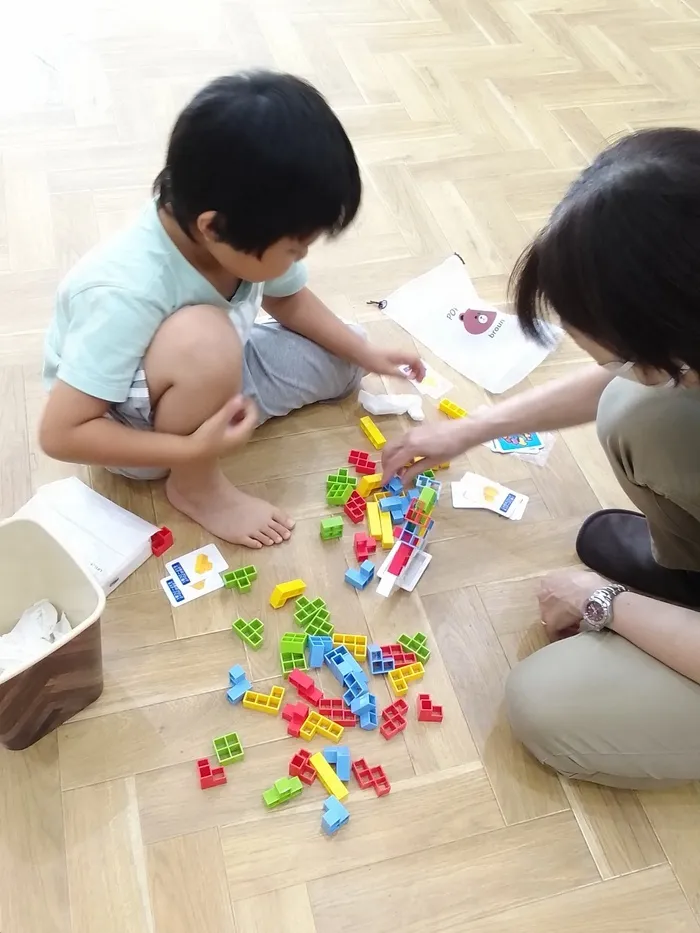 『2025年2月オープン』　ふくふくKidsClub 小学生のお友だち募集中/立体ブロック初挑戦