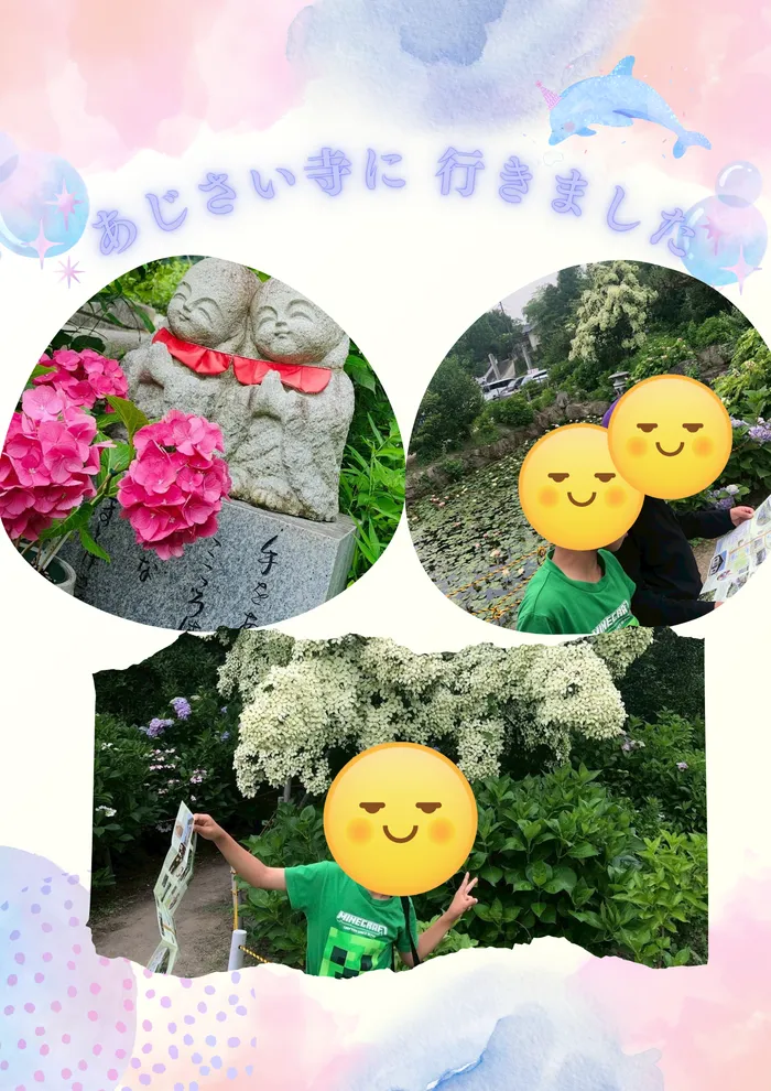 児童発達支援・放課後等デイサービス　くじらぐも/ 🌸 紫陽花寺で季節を感じてきました ☔