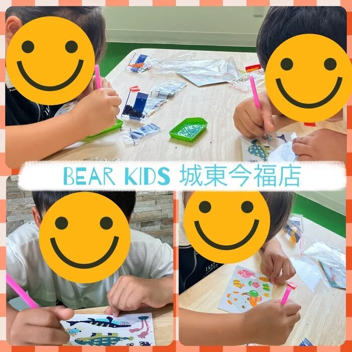 【ABA個別療育・就学前支援】BEAR KIDS（ベアキッズ）城東今福店/ビーズアート🎨
