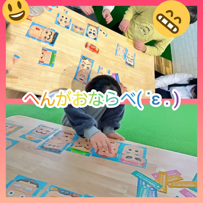 BEAR KIDS 城東今福店/へんがおならべゲーーム！