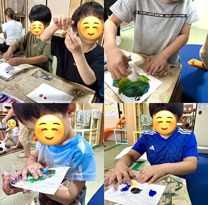児童発達支援・放課後等デイサービス　おりーぶ/活動“フィンガーペイント”をしました🎨