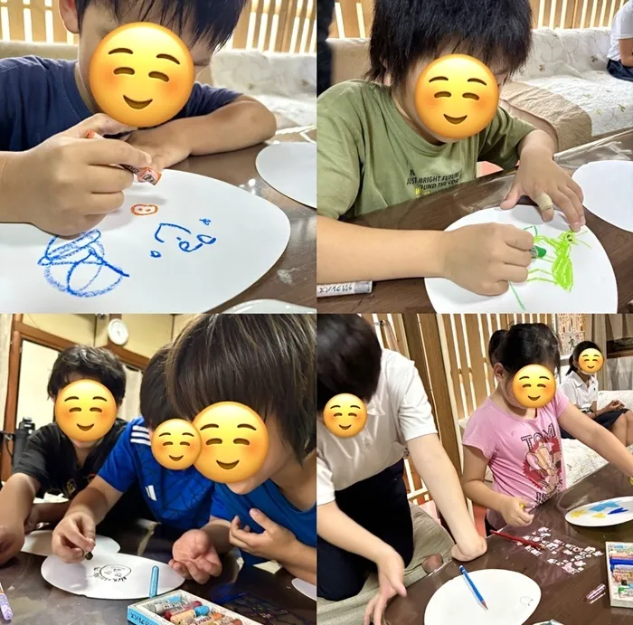 児童発達支援・放課後等デイサービス　おりーぶ/活動“うちわ制作”🌻