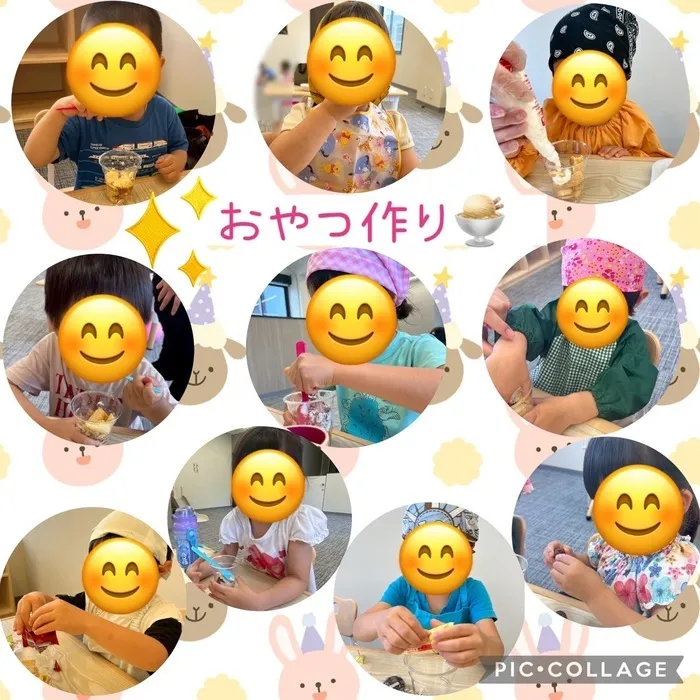 【質の高い療育を】児童発達支援　スマイル北堀江店【土日祝も開所★送迎有】/【北堀江店】(クッキング)おやつ作り🍨  ̖́-
