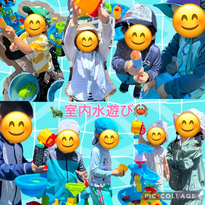 【質の高い療育を】児童発達支援　スマイル北堀江店【土日祝も開所★送迎有】/【北堀江店】(感覚統合)室内水遊び🐳🫧