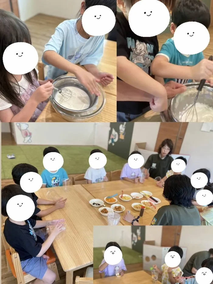 児童発達支援・放課後等デイサービス えほんの木 base. 相川/アイスクリーム作り🍨