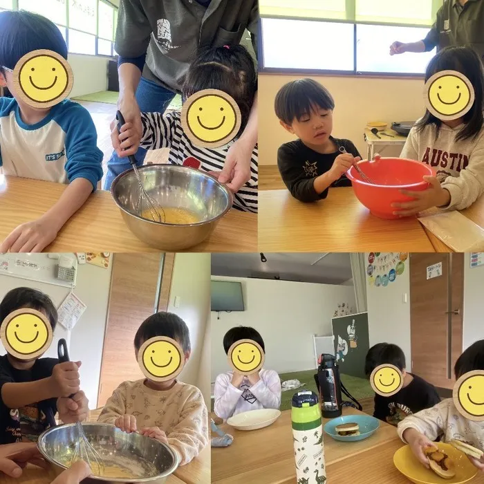 児童発達支援・放課後等デイサービス えほんの木 base. 相川/どら焼きづくり🍳